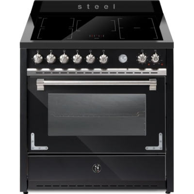 Terasest Oxford 90, pliit, 90 cm, multifunktsionaalne ahi, Nero, induktsioonpliit, X9F-5FIWBA, garantiiga 5 aastat!