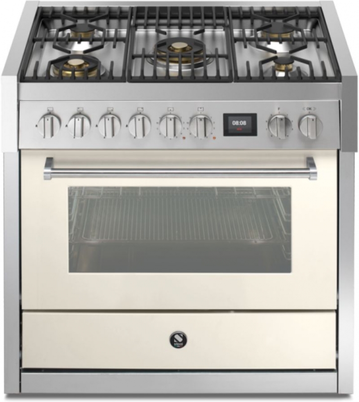 Steel Genesi 90, Range cooker, 90 cm, Combisteam, Nuvola, gas hob, GQ9S-4MNA, with 5 year guarantee!