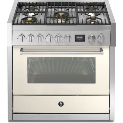 Steel Genesi 90, Range cooker, 90 cm, Combisteam, Nuvola, gas hob, GQ9S-4MNA, with 5 year guarantee!
