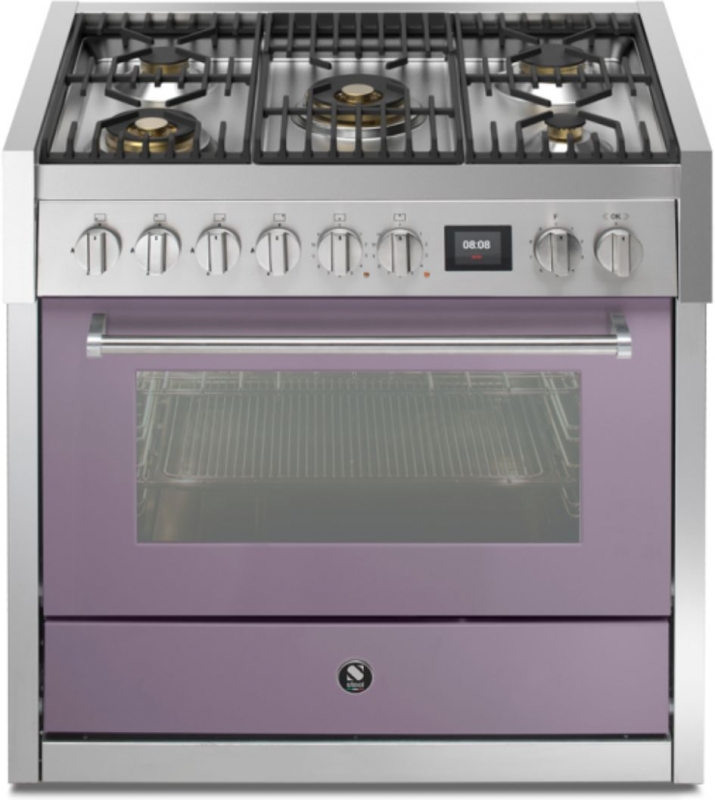 Steel Genesi 90, Range cooker, 90 cm, Combisteam, Ametista, gas hob, GQ9S-4MAA, with 5 year guarantee!