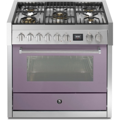 Steel Genesi 90, Range cooker, 90 cm, Combisteam, Ametista, gas hob, GQ9S-4MAA, with 5 year guarantee!