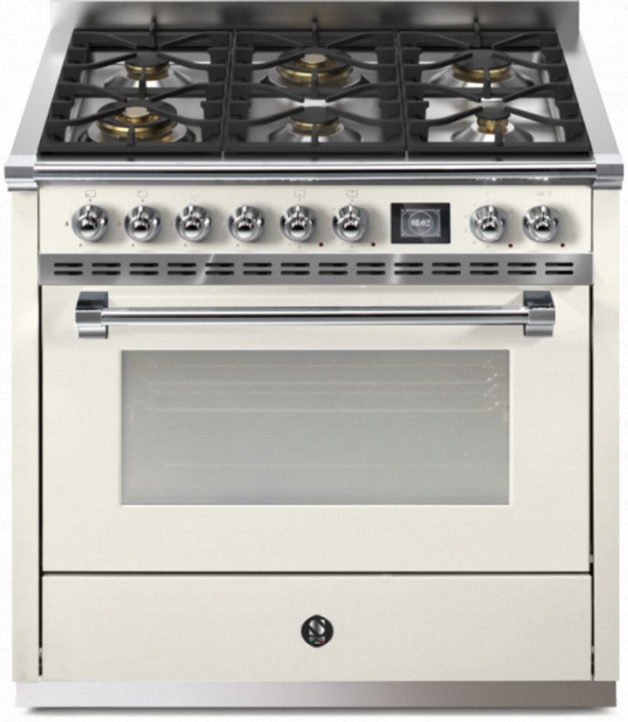 Steel Ascot 90, Range cooker, 90 cm, Combisteam, Nuvola, gas hob, AQ9S-6WNA, with 5 year guarantee!