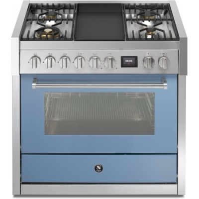 Teras Genesi 90, Pliit, 90 cm, Combisteam, Celeste, gaasipliit, GQ9S-4TCE, garantiiga 5 aastat!