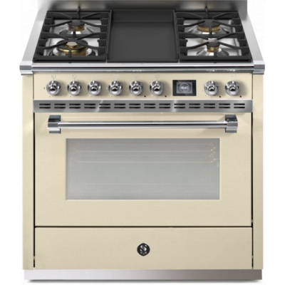 Terasest Ascot 90, Pliit, 90 cm, Combisteam, Crema, gaasipliit, AQ9S-4TCR, garantiiga 5 aastat!