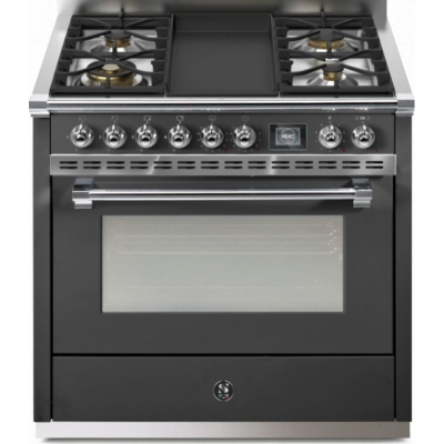 Terasest Ascot 90, Pliit, 90 cm, Combisteam, Antratsiit, gaasipliit, AQ9S-4TAN, garantiiga 5 aastat!