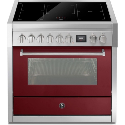 Terasest Genesi 90, pliit, 90 cm, Combisteam, Bordeaux, induktsioonpliit, GQ9S-5FIBR, garantiiga 5 aastat!