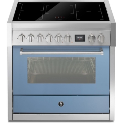 Terasest Genesi 90, Vahepliit, 90 cm, Combisteam, Celeste, induktsioonpliit, GQ9S-5FICE, garantiiga 5 aastat!