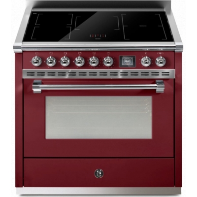 Terasest Ascot 90, Vahepliit, 90 cm, Combisteam, Bordeaux, induktsioonpliit, AQ9S-5FIBR, garantiiga 5 aastat!