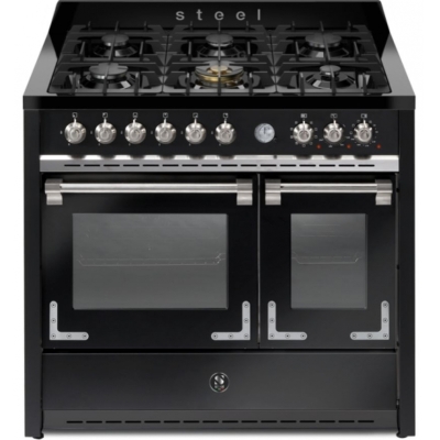 Terasest Oxford 100, pliit, 100 cm, multifunktsionaalne ahi, Nero Fumo, gaasipliit, X10FF-6NF, garantiiga 5 aastat!