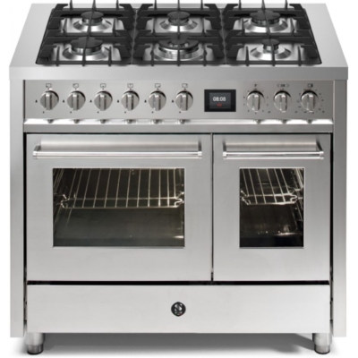 Terasest Enfasi 100, pliit, 100 cm, multifunktsionaalne ahi, roostevaba, gaasipliit, EQ10FF-6SS, garantiiga 5 aastat!