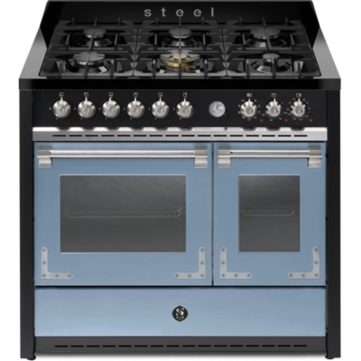 Terasest Oxford 100, pliit, 100 cm, multifunktsionaalne ahi, Celeste, gaasipliit, X10FF-6CE, garantiiga 5 aastat!