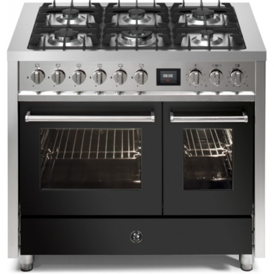 Terasest Enfasi 100, pliit, 100 cm, multifunktsionaalne ahi, antratsiit, gaasipliit, EQ10FF-6AN, garantiiga 5 aastat!