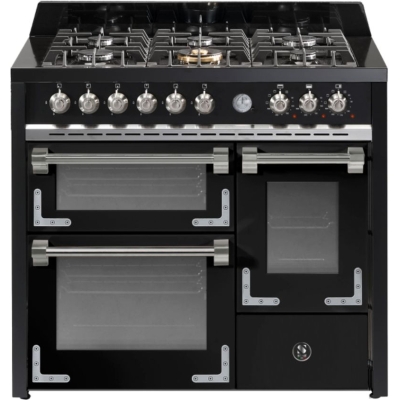 Terasest Oxford 100/3, pliit, 100 cm, multifunktsionaalne ahi, Nero, gaasipliit, X10FFF-6BA, garantiiga 5 aastat!