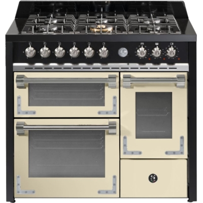 Terasest Oxford 100/3, pliit, 100 cm, multifunktsionaalne ahi, crema, gaasipliit, X10FFF-6CR, garantiiga 5 aastat!