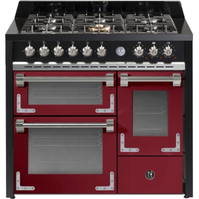 Terasest Oxford 100/3, pliit, 100 cm, multifunktsionaalne ahi, Bordeaux, gaasipliit, X10FFF-6BR, garantiiga 5 aastat!