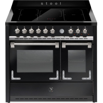 Terasest Oxford 100, pliit, 100 cm, multifunktsionaalne ahi, Nero Fumo, induktsioonpliit, X10FF-5FINF, garantiiga 5 aastat!