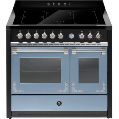 Terasest Oxford 100, pliit, 100 cm, multifunktsionaalne ahi, Celeste, induktsioonpliit, X10FF-5FICE, garantiiga 5 aastat!