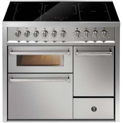 Terasest Enfasi 100/3, pliit, 100 cm, multifunktsionaalne ahi, roostevaba teras, induktsioonpliit, EQ10FFF-5FIWSS, garantiiga 5 aastat!