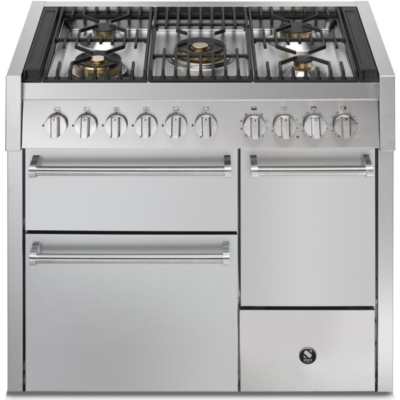 Teras Genesi 100/3 Solid Door, Vahepliit, 100 cm, Combisteam, Roostevaba teras, gaasipliit, GQ10SFF-D-4MSS, garantiiga 5 aastat!