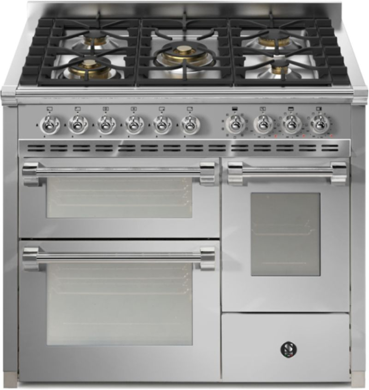 Teras Ascot 100/3, Pliit, 100 cm, Combisteam, Roostevaba teras, gaasipliit, AQ10SFF-4MSS, garantiiga 5 aastat!