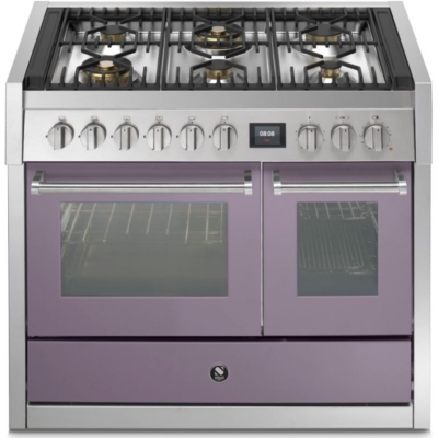 Steel Genesi 100, range cooker, 100 cm, Combisteam, Ametista, gas hob, GQ10SF-6WAA, with 5 year guarantee!