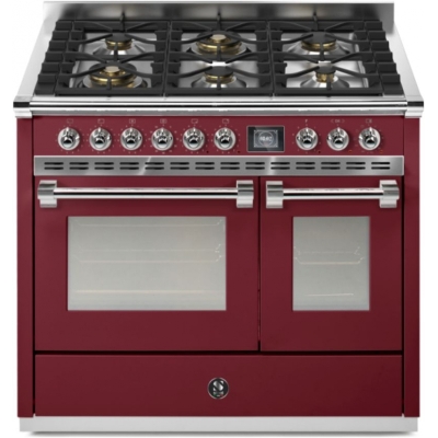 Terasest Ascot 100, Pliit, 100 cm, Combisteam, Bordeaux, gaasipliit, AQ10SF-6WBR, garantiiga 5 aastat!