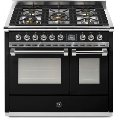 Terasest Ascot 100, pliit, 100 cm, Combisteam, Nero, gaasipliit, AQ10SF-4MBA, garantiiga 5 aastat!