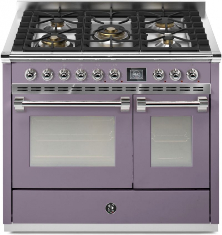 Steel Ascot 100, Range cooker, 100 cm, Combisteam, Ametista, gas hob, AQ10SF-4MAA, with 5 year guarantee!