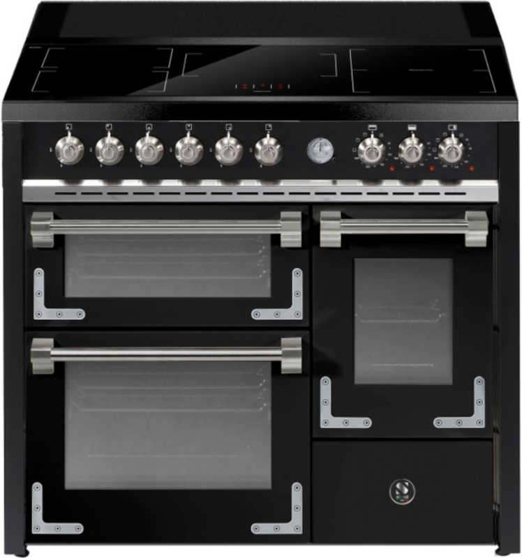 Terasest Oxford 100/3, pliit, 100 cm, multifunktsionaalne ahi, Nero, induktsioonpliit, X10FFF-5FIWBA, garantiiga 5 aastat!