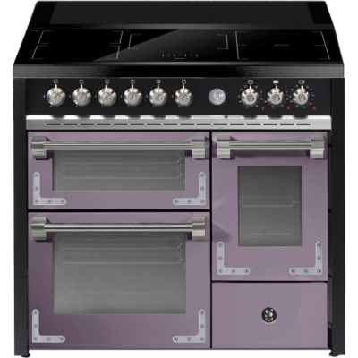 Steel Oxford 100/3, range cooker, 100 cm, multifunctional oven, Ametista, induction hob, X10FFF-5FIWAA, with 5 year guarantee!