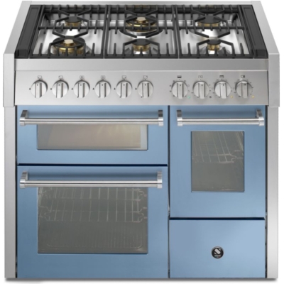 Сталь Genesi 100/3, Плита, 100 см, Combisteam, Celeste, газовая плита, GQ10SFF-6WCE, с гарантией 5 лет!