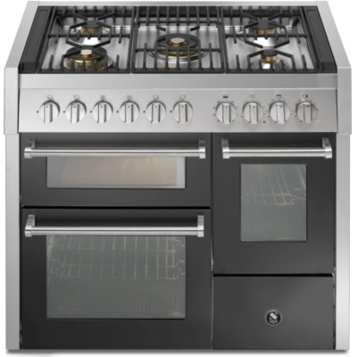 Teras Genesi 100/3, Pliit, 100 cm, Combisteam, Antracite, gaasipliit, GQ10SFF-4MAN, garantiiga 5 aastat!