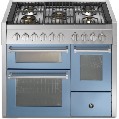 Teras Genesi 100/3, Pliit, 100 cm, Combisteam, Celeste, gaasipliit, GQ10SFF-4MCE, garantiiga 5 aastat!