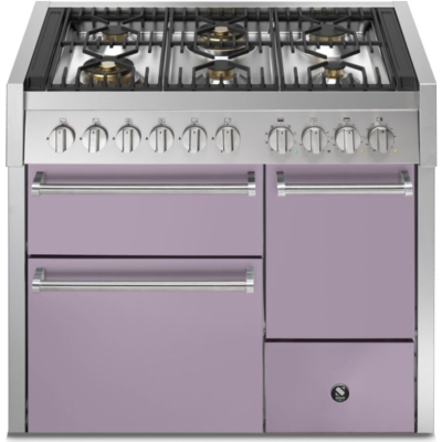 Сталь Genesi 100/3 Solid Door, Плита, 100 см, Combisteam, Ametista, газовая плита, GQ10SFF-D-6WAA, с гарантией 5 лет!