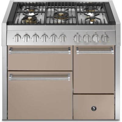 Teras Genesi 100/3 Solid Door, Range-pliit, 100 cm, Combisteam, Sabbia, gaasipliit, GQ10SFF-D-4MSA, garantiiga 5 aastat!