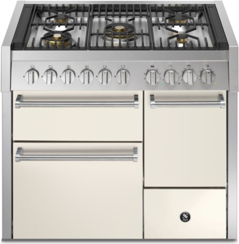 Teras Genesi 100/3 Solid Door, Range-pliit, 100 cm, Combisteam, Nuvola, gaasipliit, GQ10SFF-D-4MNA, garantiiga 5 aastat!