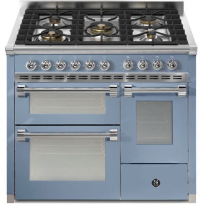 Terasest Ascot 100/3, Pliit, 100 cm, Combisteam, Celeste, gaasipliit, AQ10SFF-4MCE, garantiiga 5 aastat!