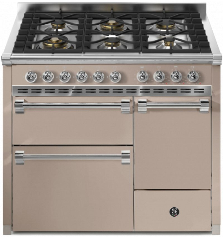 Terasest Ascot 100/3 Solid Door, Vahepliit, 100 cm, Combisteam, Sabbia, gaasipliit, AQ10SFF-D-6WSA, garantiiga 5 aastat!