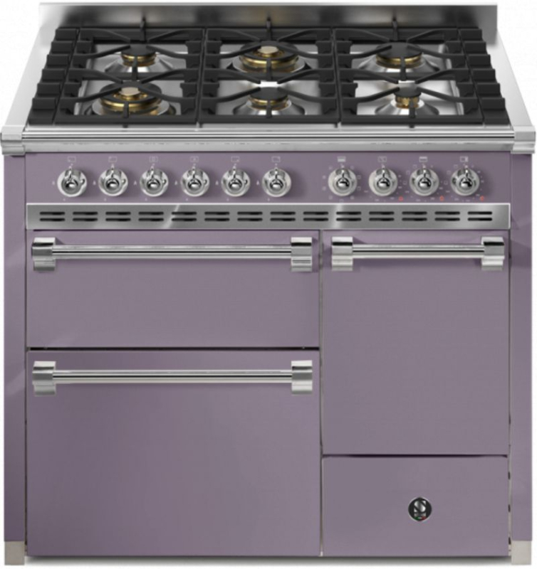 Terasest Ascot 100/3 Solid Door, Vahepliit, 100 cm, Combisteam, Ametista, gaasipliit, AQ10SFF-D-6WAA, garantiiga 5 aastat!