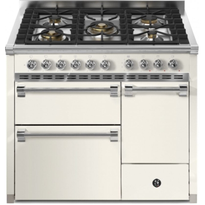 Terasest Ascot 100/3 Solid Door, Vahepliit, 100 cm, Combisteam, Nuvola, gaasipliit, AQ10SFF-D-4MNA, garantiiga 5 aastat!