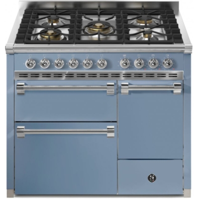 Terasest Ascot 100/3 Solid Door, Vahepliit, 100 cm, Combisteam, Celeste, gaasipliit, AQ10SFF-D-4MCE, garantiiga 5 aastat!