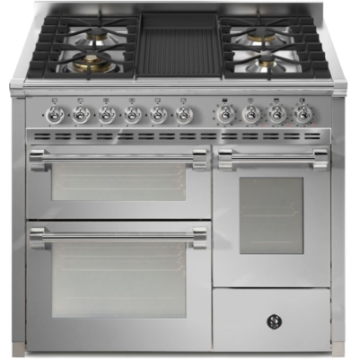 Teras Ascot 100/3, Vahepliit, 100 cm, Combisteam, Roostevaba teras, gaasipliit, grilliplaat, AQ10SFF-4BSS, garantiiga 5 aastat!