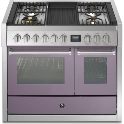 Steel Genesi 100, range cooker, 100 cm, Combisteam, Ametista, gas hob, GQ10SF-4BAA, with 5 year guarantee!