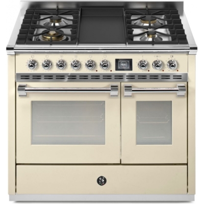 Terasest Ascot 100, Pliit, 100 cm, Combisteam, Crema, gaasipliit, AQ10SF-4TCR, garantiiga 5 aastat!