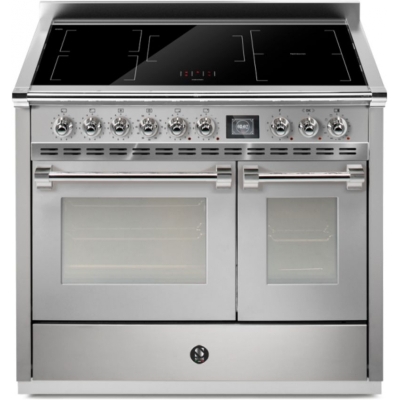 Steel Ascot 100, Range cooker, 100 cm, Combisteam, Stainless Steel, induction hob, AQ10SF-5FISS, with 5 year guarantee!