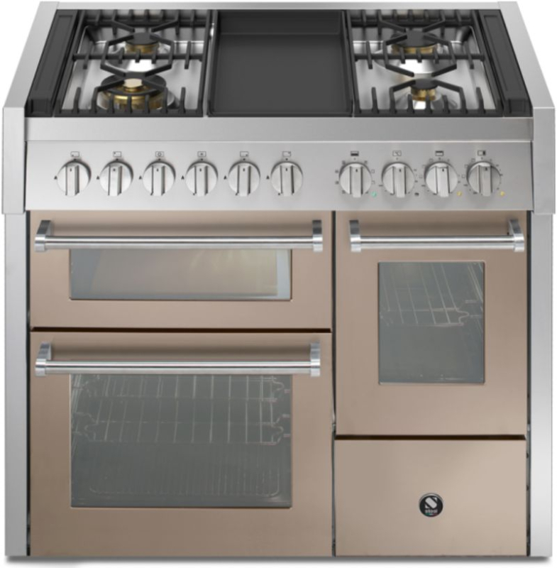 Teras Genesi 100/3, Vahepliit, 100 cm, Combisteam, Sabbia, gaasipliit, Frytop grillplaat, GQ10SFF-4TSA, garantiiga 5 aastat!