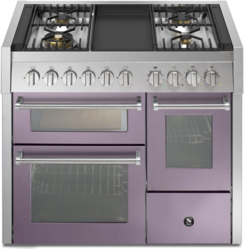 Teras Genesi 100/3, Vahepliit, 100 cm, Combisteam, Ametista, gaasipliit, Frytop rest, GQ10SFF-4TAA, garantiiga 5 aastat!