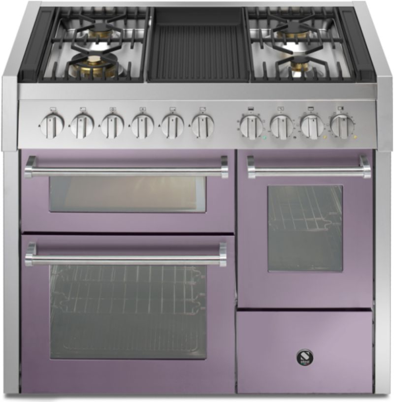 Сталь Genesi 100/3, плита, 100 см, Combisteam, Ametista, газовая плита, гриль-плита, GQ10SFF-4BAA, с гарантией 5 лет!