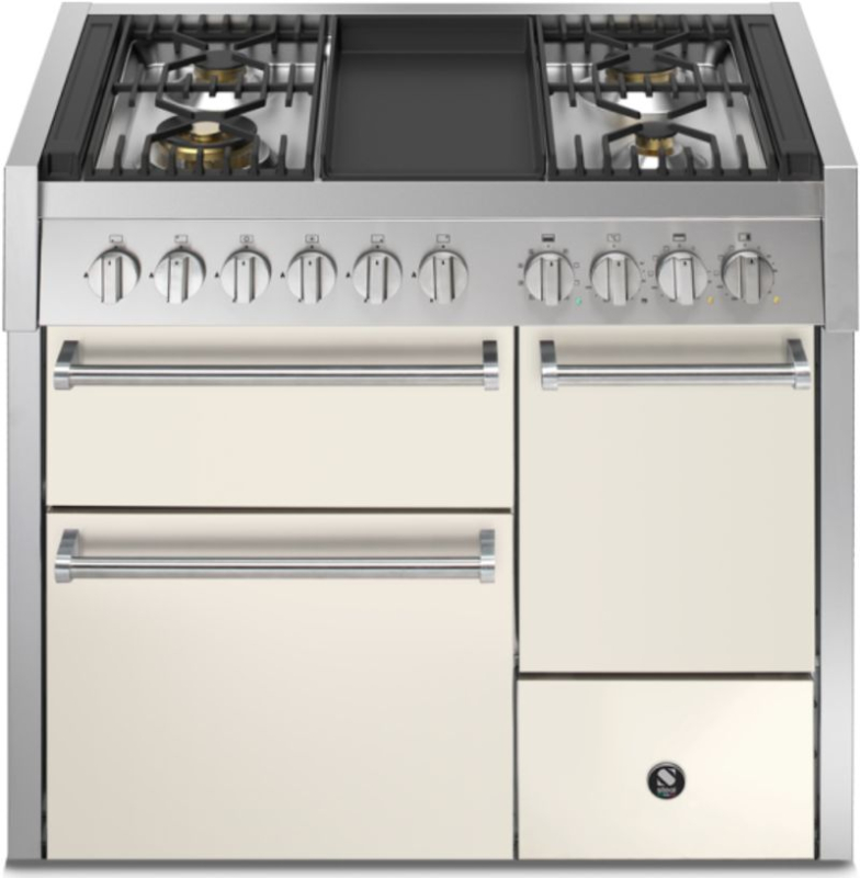 Steel Genesi 100/3 Solid Door, плита, 100 см, Combisteam, Nuvola, газовая плита, сковорода для жарки, GQ10SFF-D-4TNA, с гарантией 5 лет!