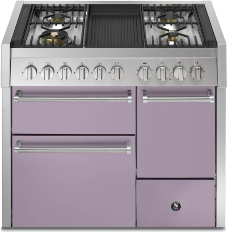 Steel Genesi 100/3 со сплошной дверцей, плита, 100 см, Combisteam, Ametista, газовая плита, гриль для барбекю, GQ10SFF-D-4BAA, с 5-летней гарантией!